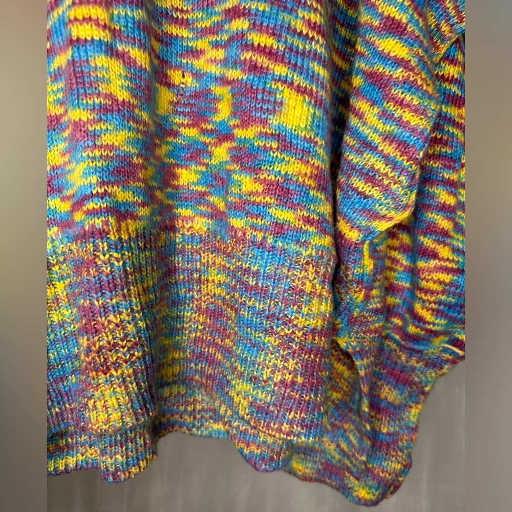 Davi and Dani large oversized sweater Colorful preloved womens retro style - Picture 4 of 8
